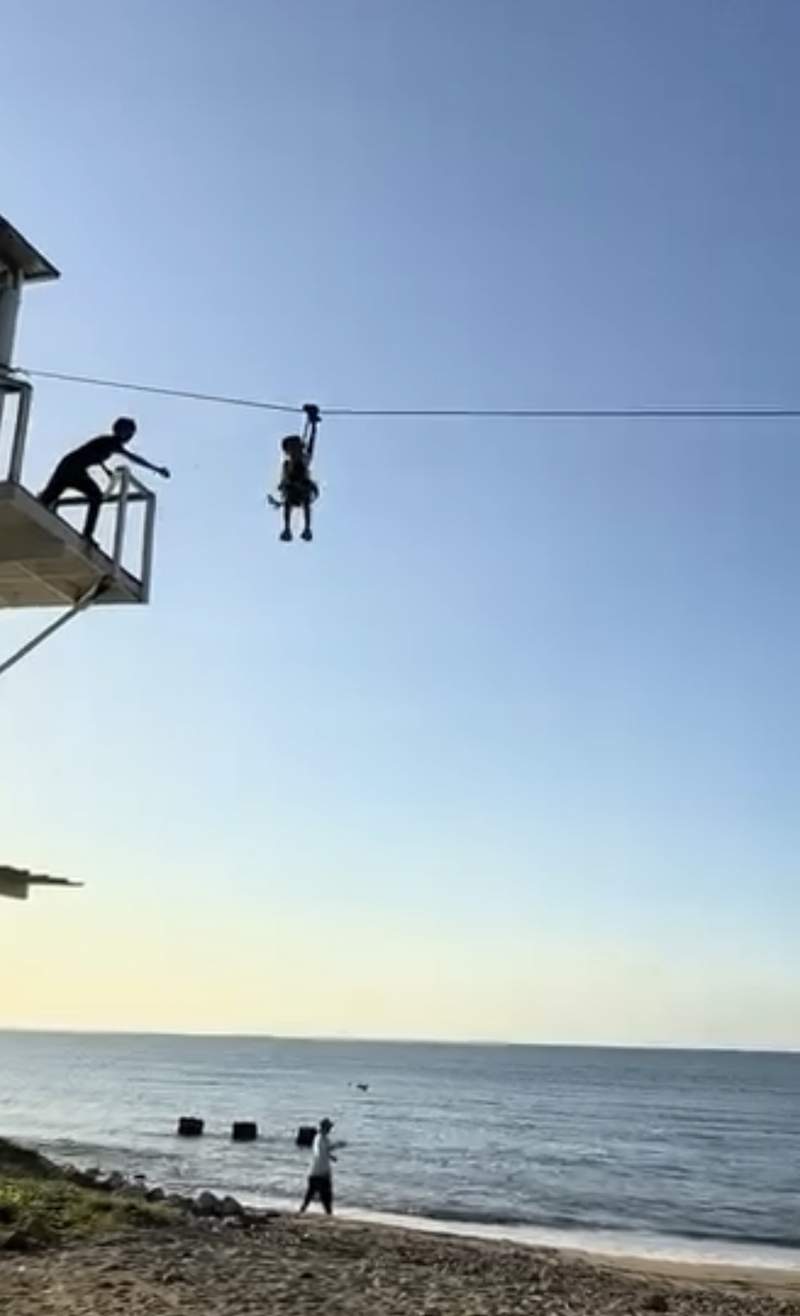 Canopy con vista al mar en El Lechón Playero, Omoa
